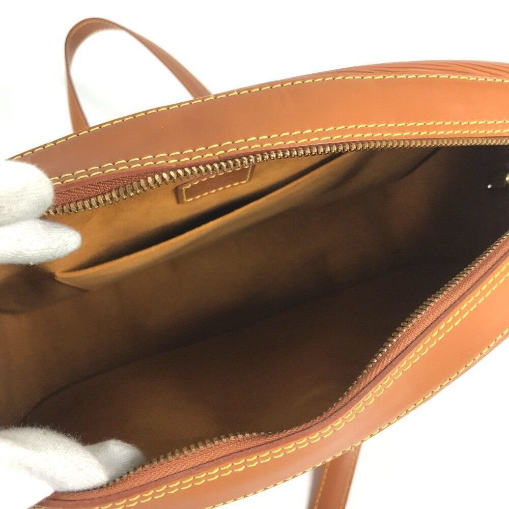 LOUIS VUITTON Authentic Brown Leather Shoulder Bag - Picture 9 of 10